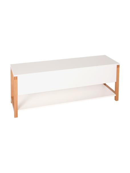 Ławka z miejscem do przechowywania Northgate, Biały, S 120 x W 48 cm