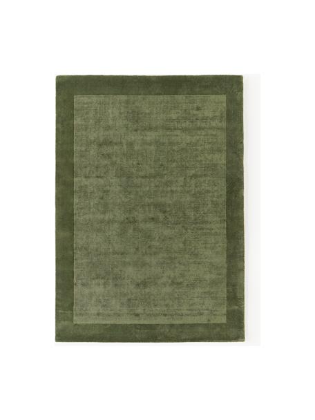 Tapis à poils ras Kari, 100 % polyester, certifié GRS, Tons verts, larg. 160 x long. 230 cm (taille M)
