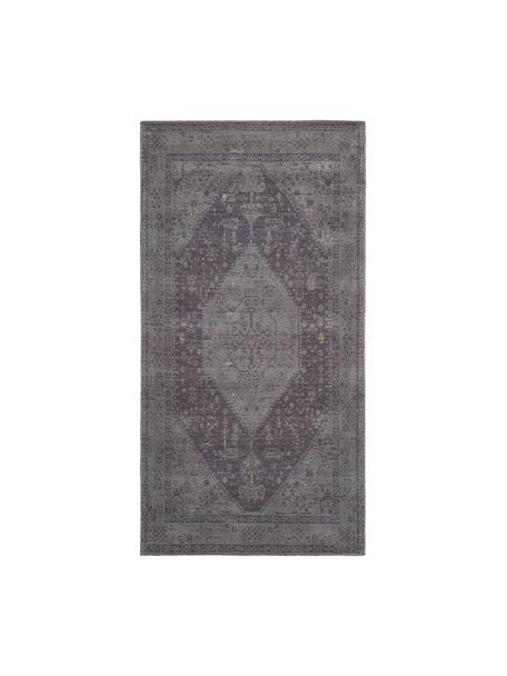 Ručně tkaný žinylkový koberec ve vintage stylu Neapel, Šedá, Š 80 cm, D 150 cm (velikost XS)