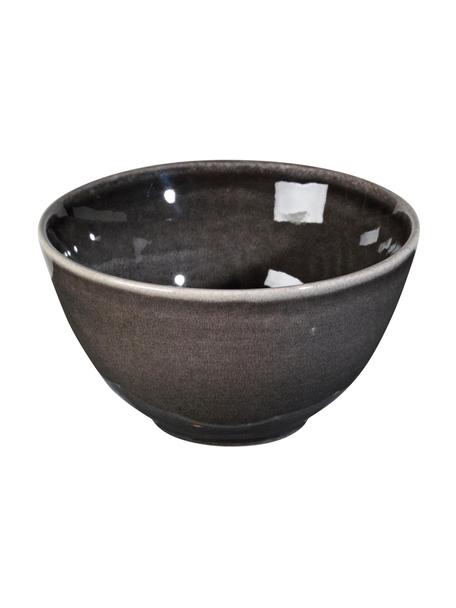 Ručně vyrobené misky Nordic Coal, 4 ks, Kamenina, Hnědošedá, Ø 15 cm, V 8 cm