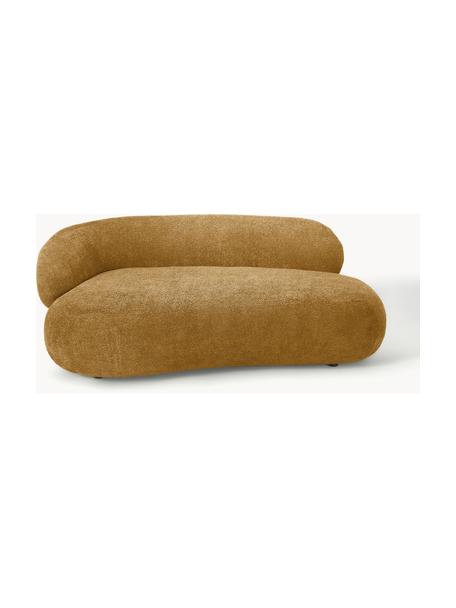 Sofá de borreguillo bouclé Alba (2 plazas), Tapizado: 100% poliéster Alta resis, Estructura: madera de pícea maciza, m, Patas: plástico Este producto es, Borreguillo bouclé ocre, An 185 x F 114 cm, respaldo izquierdo