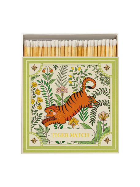 Design Streichholzschachtel Green Tiger, Box: Karton Dieses Produkt wir, Green Tiger, B 11 x H 11 cm