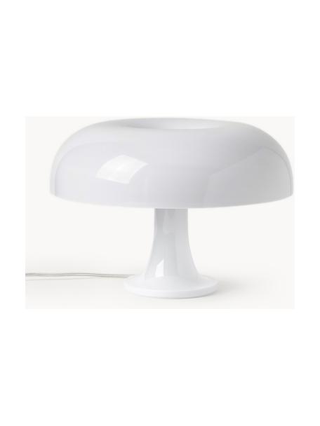 Malá stolní lampa Nessino, Polykarbonát, Bílá, Ø 32 cm, V 22 cm