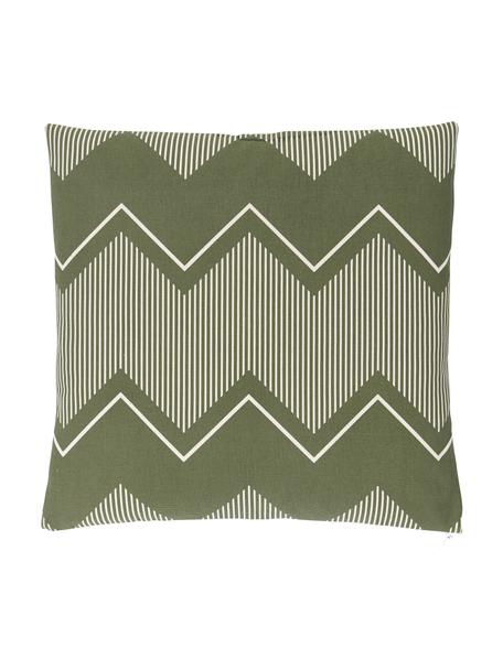 Kissenhülle Indy, 100% Baumwolle, Grün, Weiss, B 45 x L 45 cm