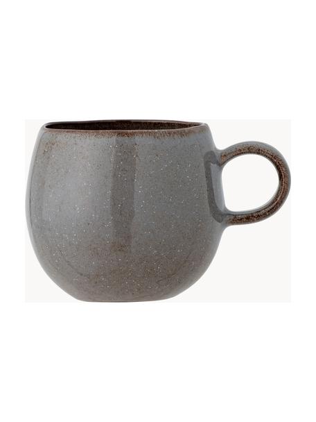 Ručne vyrobená šálka Sandrine, 6 ks, Kamenina, Odtiene sivej, Ø 11 x V 10 cm, 500 ml