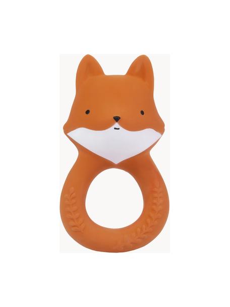 Beißring Fox aus Naturkautschuk, Naturkautschuk, Orange, B 7 x H 12 cm