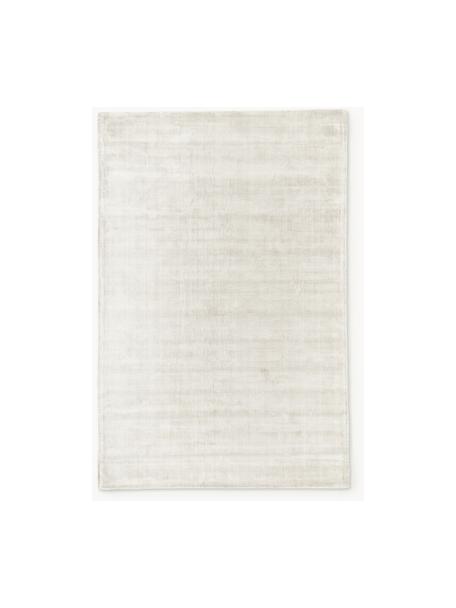 Handgeweven viscose vloerkleed Jane, Onderzijde: 100% katoen, Gebroken wit, B 200 x L 300 cm (maat L)