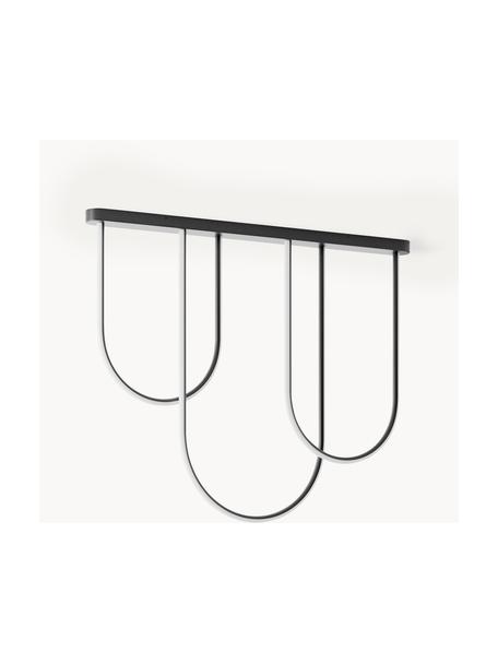 Lampada grande a sospensione a LED Ivar, Metallo rivestito, Nero opaco, Larg. 110 x Alt. 90 cm