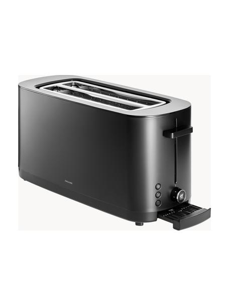 Langschlitztoaster Enfinigy, Stahl, Schwarz, B 41 x T 17 cm