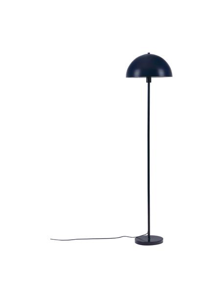 Lámpara de pie Matilda, Pantalla: metal con pintura en polv, Cable: tela, Azul, Ø 40 x Al 164 cm
