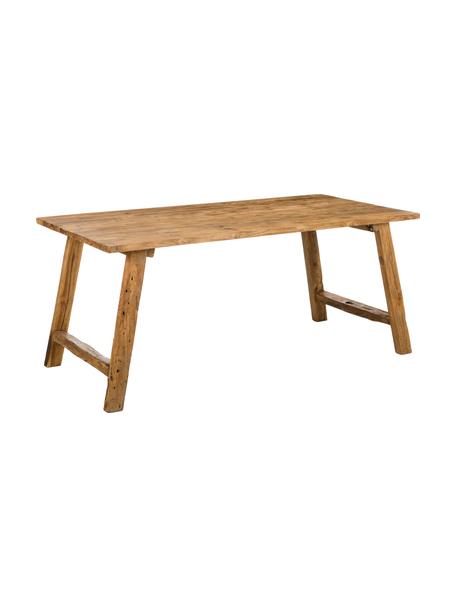 Jedálenský stôl z recyklovaného tíkového dreva Lawas, Prírodné tíkové drevo, Svetlohnedá, Š 180 x H 90 cm