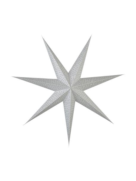Papírová hvězda s možností osvětlení Icilinia, Papír, Stříbrná, Š 80 cm, V 80 cm