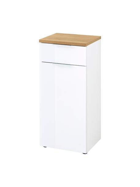 Meuble rangement de salle de bains Julian, larg. 39 cm, Blanc, bois, larg. 39 x haut. 86 cm