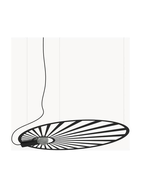 Grande suspension artisanale Emi, Noir, larg. 110 x prof. 80 cm