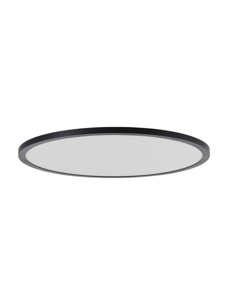 Dimbare LED paneel Tuco met kleurverandering en afstandsbediening, Lampenkap: kunststof, Diffuser: kunststof, Zwart, Ø 50 x H 3 cm