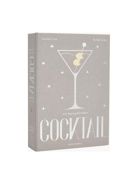 Cocktail-Set The Essentials, 3-tlg., Box: Baumwollstoff, Graupappe,, Hellgrau, Silberfarben, B 18 x H 26 cm