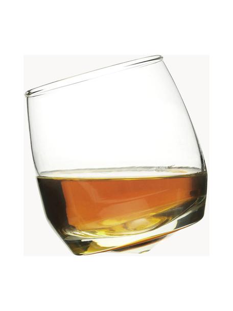 Whiskyglazen Rocking met ronde bodem, 6 stuks, Mondgeblazen glas, Transparant, Ø 7 x H 9 cm, 200 ml