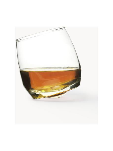 Bicchiere da whisky Rocking 6 pz, Vetro soffiato a mano, Trasparente, Ø 7 x Alt. 9 cm, 200 ml