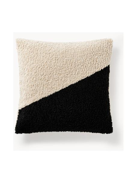 Grote teddy kussenhoes Mateo, 100% polyester  (teddyvacht)

Het materiaal dat in dit product is gebruikt, is getest op schadelijke stoffen en gecertificeerd volgens STANDARD 100 door OEKO-TEX®, 22.HCN.34554., Zwart, beige, B 60 x H 60 cm