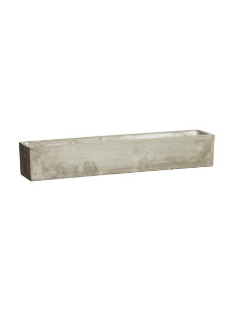 Velký obal na květináč Siri, Beton, Šedá, Š 59 cm, V 10 cm
