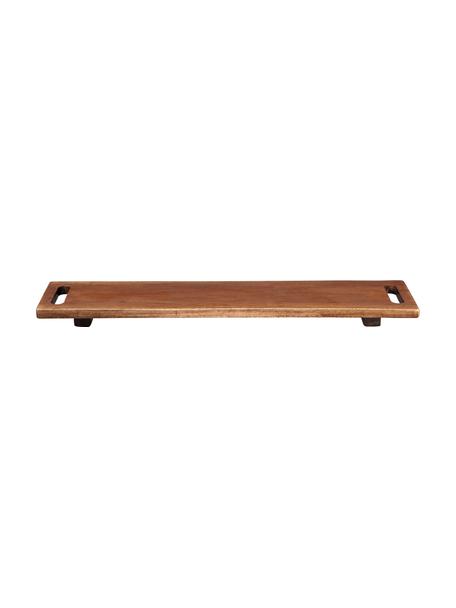 Plateau de service bois Wood, Bois, Bois foncé, larg. 13 x long. 60 cm