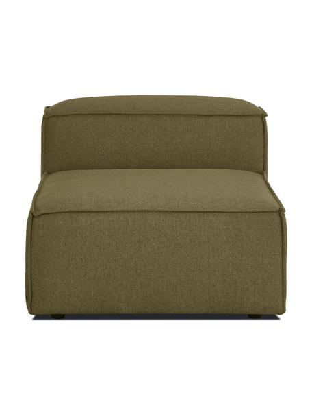 Moduł środkowy Lennon, Tapicerka: 100% poliester Dzięki tka, Stelaż: lite drewno sosnowe, cert, Nogi: tworzywo sztuczne, Zielona tkanina, S 89 x G 119 cm