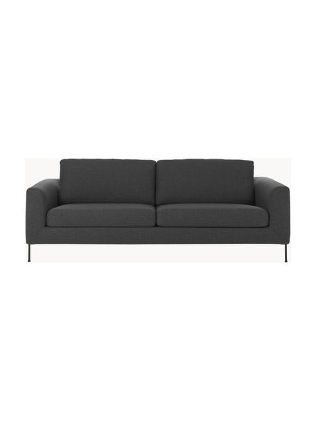 Sofa Cucita (3-Sitzer), Bezug: Webstoff (100% Polyester), Gestell: Massives Kiefernholz, FSC, Webstoff Anthrazit, B 228 x T 94 cm