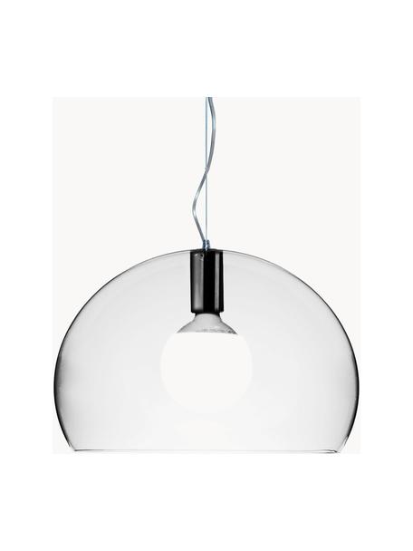 Lámpara de techo Small FL/Y, Pantalla: plástico, Cable: plástico, Transparente, Ø 38 x Al 28 cm
