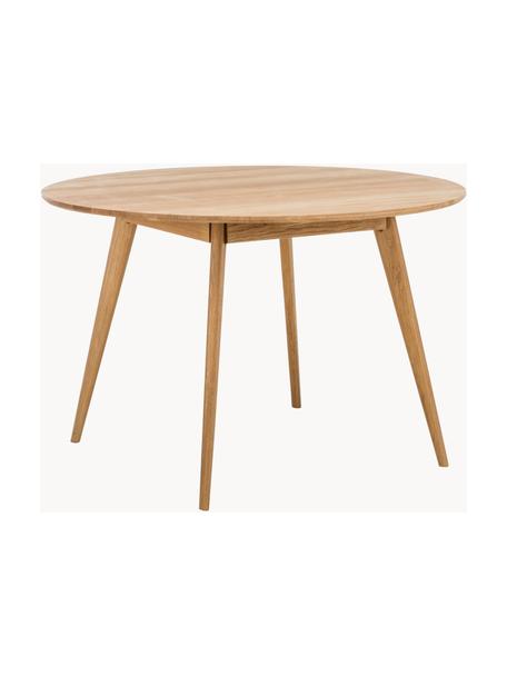Table ronde en bois de chêne Yumi, Ø 115 cm, Bois de chêne, Ø 115 cm