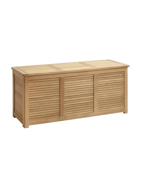 Auflagentruhe Storage aus Teakholz, Teakholz, geschliffen, Teakholz, B 130 x H 60 cm