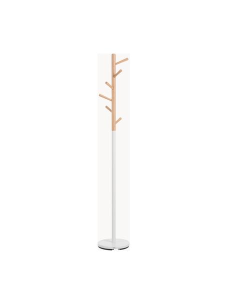 Appendiabiti Kent, Bianco, faggio, Ø 32 x Alt. 182 cm