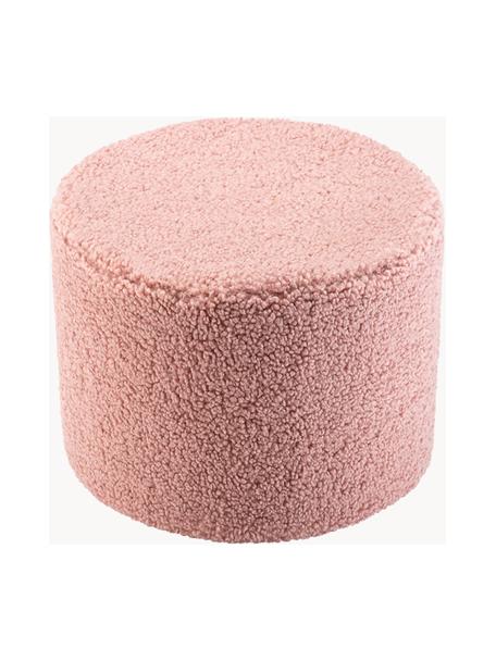 Kinder-Pouf Sugar aus Teddy, Ø 40 cm, Bezug: Teddy (100 % Polyester), Teddy Hellrosa, Ø 40 x H 25 cm