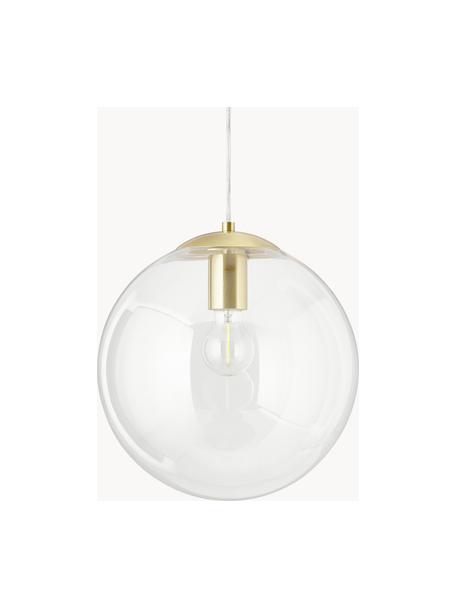 Lampa wisząca Bao, Transparentny, odcienie złotego, Ø 30 x W 90 cm