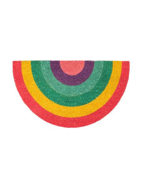 Fußmatte Rainbow, Oberseite: Kokosfaser, Unterseite: PVC, Mehrfarbig, 40 x 70 cm