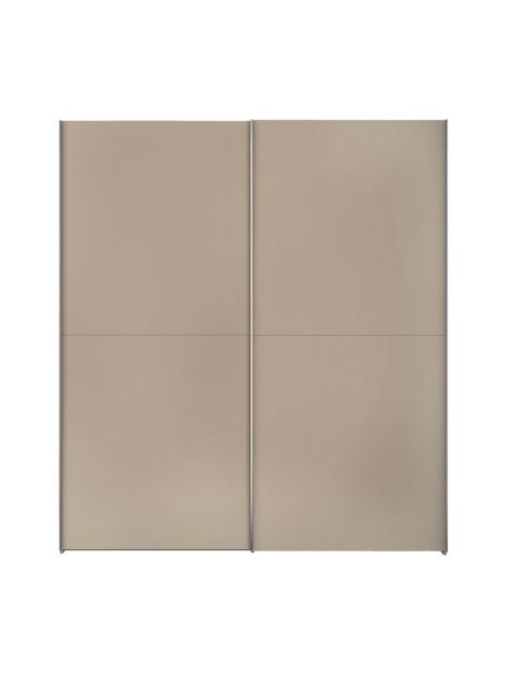Schwebetürenschrank Oliver mit 2 Türen, inkl. Montageservice, Korpus: Holzwerkstoffplatten, lac, Beige, 202 x 225 cm