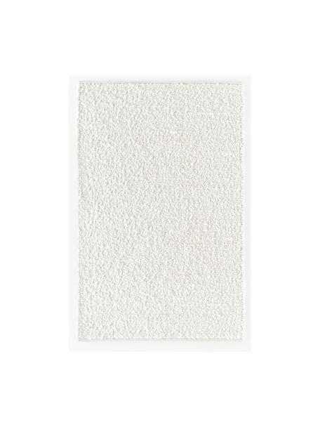 Handgewebter Kurzflor-Teppich Leah, 88 % Polyester, 12 % Jute, GRS-zertifiziert, Weiss, B 120 x L 180 cm (Grösse S)