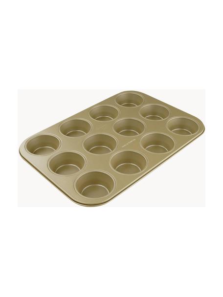 Muffinvorm Goldig met antiaanbaklaag, Staal met antiaanbaklaag, Goudkleurig, B 27 x L 39 cm
