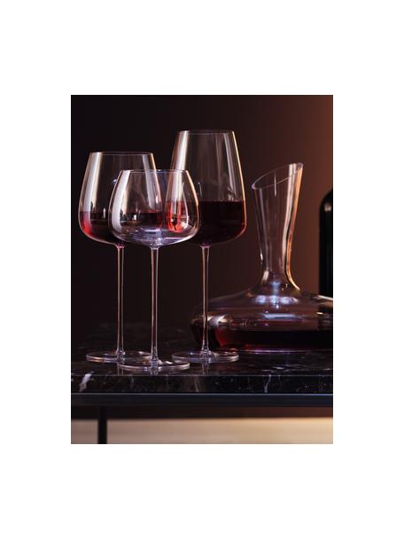Copas de vino tinto de vidrio soplado artesanalmente Wine Culture, 2 uds., Vidrio, Transparente, Ø 11 x Al 26 cm