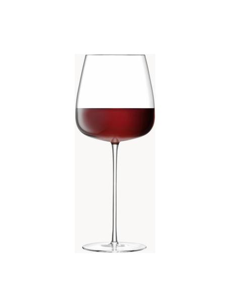 Mondgeblazen rode wijnglazen Wine Culture, 2 stuks, Glas, Transparant, Ø 11 x H 26 cm, 715 ml
