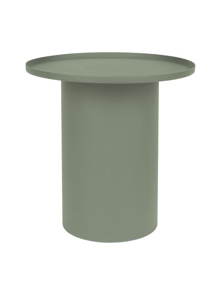 Kulatý kovový odkládací stolek Sverre, Kov s práškovým nástřikem, Khaki, Ø 46 cm, V 45 cm