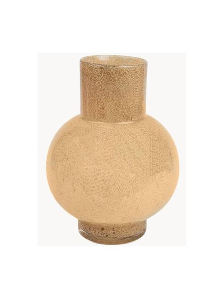 Sklenená váza Sahara, V 29 cm, Sklo, Béžová, Ø 21 x V 29 cm