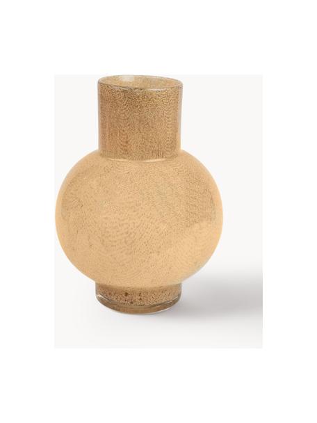 Glas-Vase Sahara, H 29 cm, Glas, Beige, Ø 21 x H 29 cm