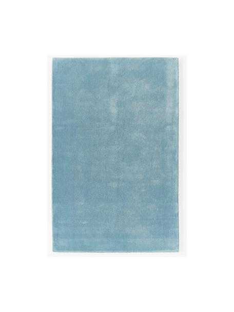 Alfombra de lana artesanal Zayne, Parte superior: 100% lana con certificado, Reverso: 100% algodón Las alfombra, Azul claro, An 120 x L 180 cm (Tamaño S)