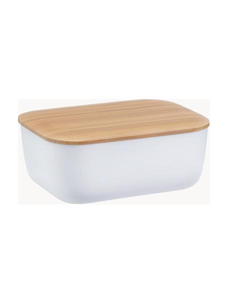 Maselniczka z pokrywką z bambusa Box-It, Biały, S 15 x W 7 cm