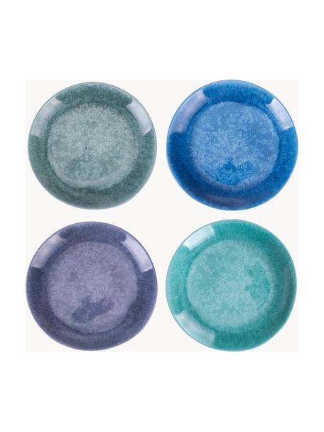 Súprava raňajkových tanierov Ocean, 4 diely, Melamín, Modré a fialové tóny, Ø 22 cm