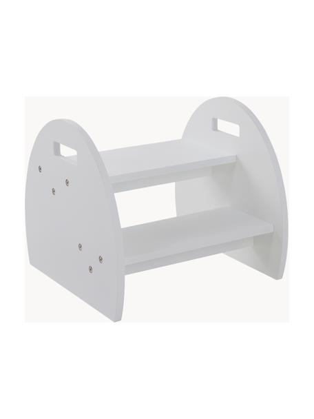 Taburete infantil de madera Alvito, Tablero de fibras de densidad media (MDF), Madera pintado blanco, An 40 x Al 35 cm