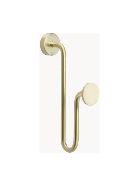 Metall-Wandhaken Swing, Metall, beschichtet, Goldfarben, glänzend, B 3 x H 13 cm