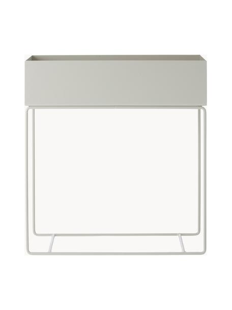 Portavaso Plant Box, Acciaio verniciato a polvere, Grigio chiaro, Larg. 60 x Alt. 65 cm