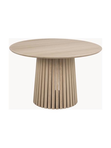 Kulatý dřevěný jídelní stůl Christo, Ø 120 cm, Dubové dřevo, Ø 120 cm