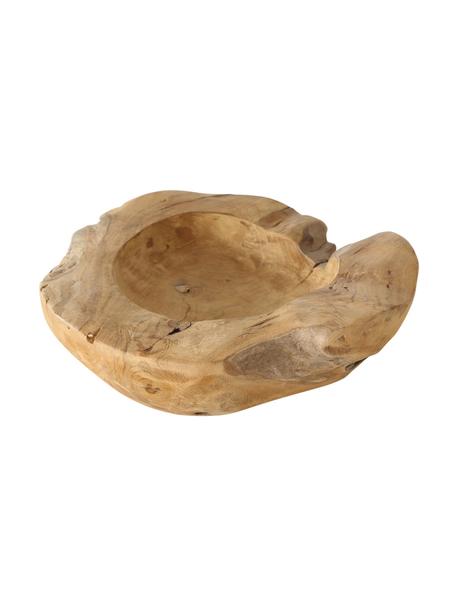 Dekorativní mísa z teakového dřeva Unikat, Ø 30 cm, Teakové dřevo, Hnědá, Ø 30 cm, V 9 cm